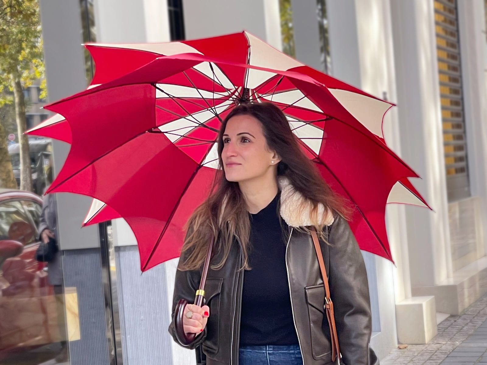 Parapluie Femme Luxe Rouge