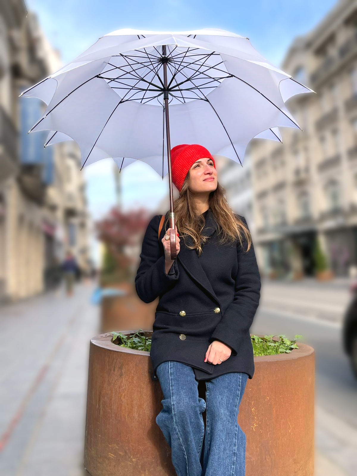 Parapluie femme Blanc